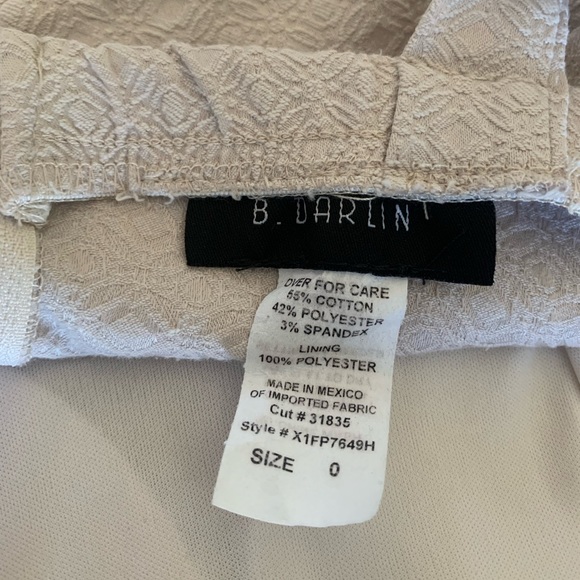 B. Darlin Cream Dress - Size 0 - Picture 4 of 5